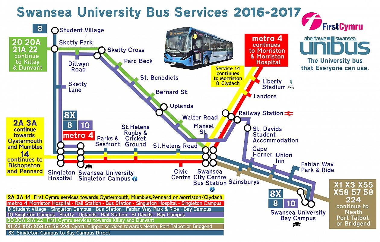 swansea university map